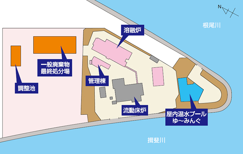 西濃環境整備組合の案内図